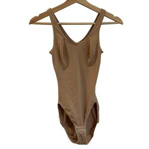 Flexees 77322 Full Torso Control sz S Tan Shapewear